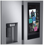 Samsung Family Hub Series36 in. 26.7 cu. ft. Smart Side by Side Refrigerator with Ice & Water Dispenser - Stainless Steel
