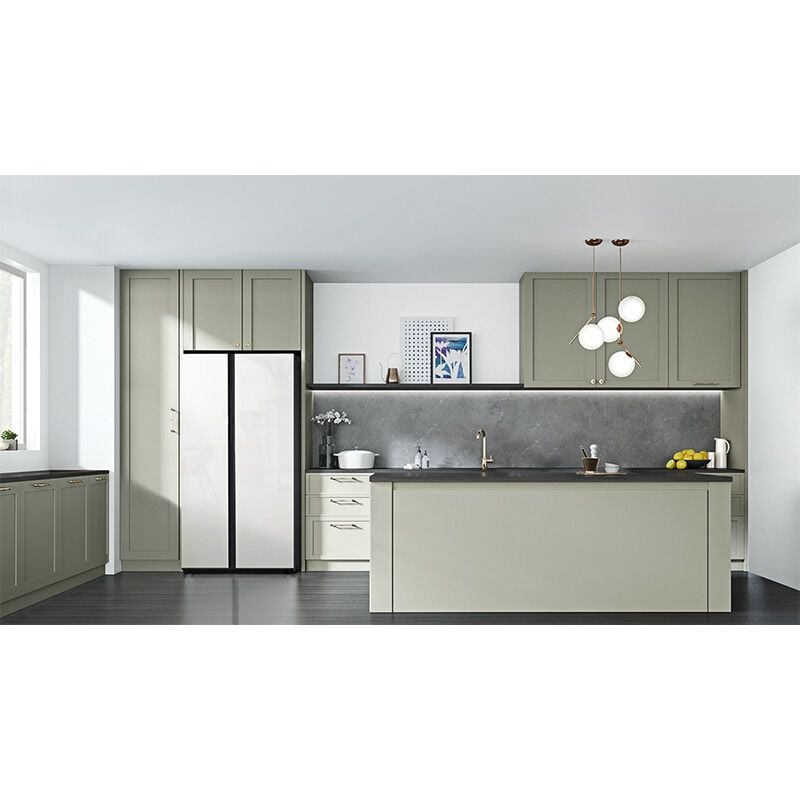 Samsung RS28CB760012 Bespoke 36 in. 28.0 cu. ft. Smart Side-by-Side Refrigerator with Internal Water Dispenser - White Glass