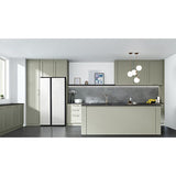 Samsung RS28CB760012 Bespoke 36 in. 28.0 cu. ft. Smart Side-by-Side Refrigerator with Internal Water Dispenser - White Glass