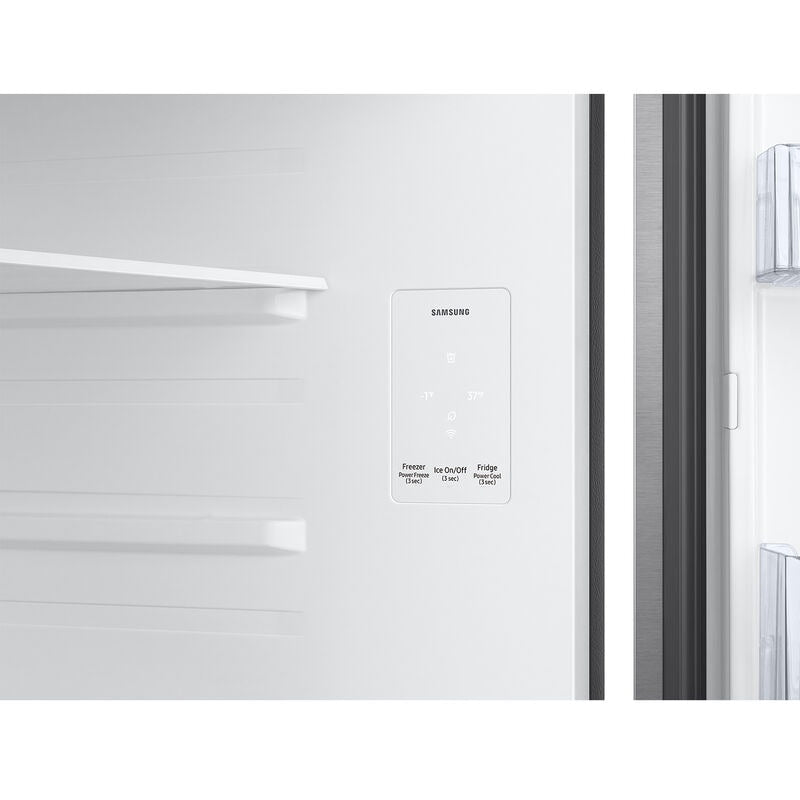 Samsung RT70F18LASR 28 in. 17.5 cu. ft. Smart Garage-Ready Top Freezer Refrigerator with Ice Maker - Fingerprint Resistant Stainless Steel