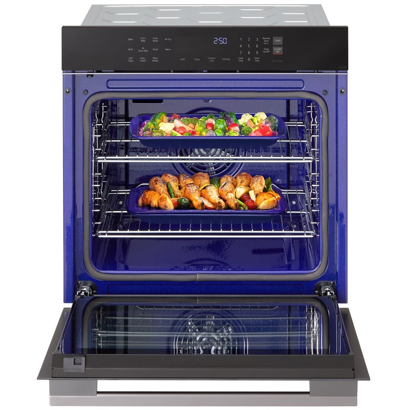 LG WSED3023B 24 in. 3 cu. ft. Smart Electric Single Wall Oven with True European Convection - Black