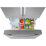LG LRFLC2706S 36 in. 26.5 cu. ft. Smart Counter Depth French Door Refrigerator with Internal Water Dispenser - Stainless Steel