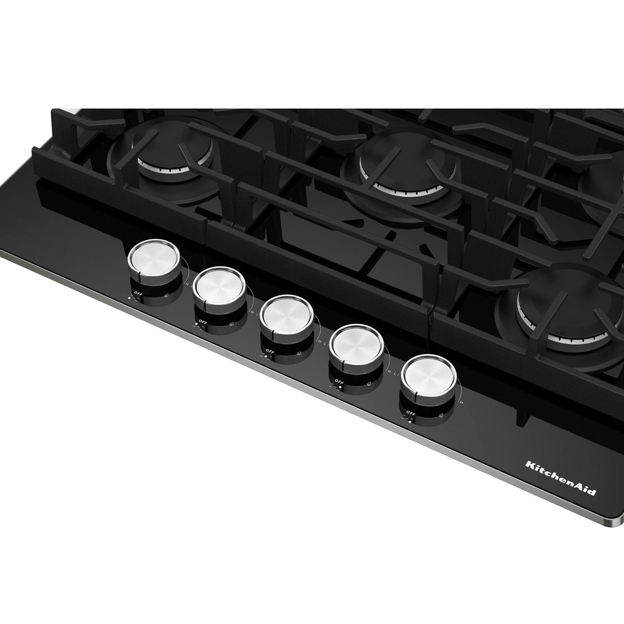 KitchenAid KCGG536PBL 36 Inch Gas Cooktop, product view 7