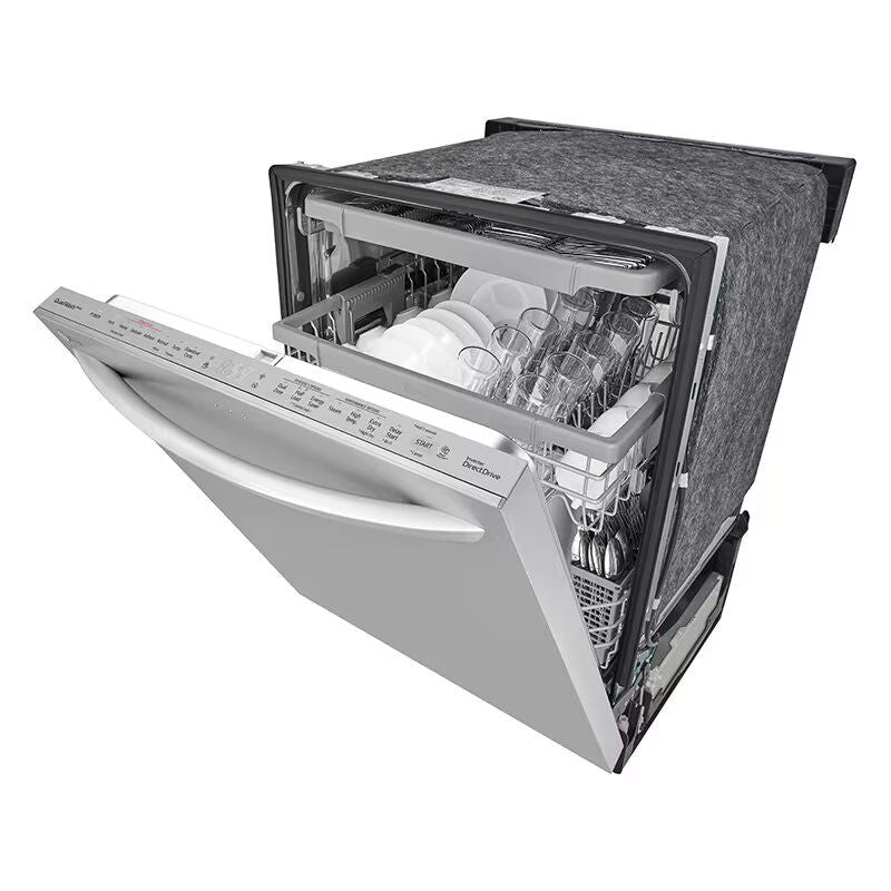 LG LDTS5552S 24 in. Top Control Smart Dishwasher with 46 dBa Sound Level & Dynamic Dry - Stainless Steel