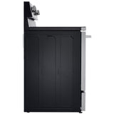 LG LREN6325XE 30 in. 6.3 cu. ft. Smart Air-Fry True European Convection Electric Range with Radiant Burners - PrintProof Stainless Steel