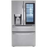LG LRMVS3006S InstaView 36 in. 29.5 cu. ft. Smart 4-Door French Door Refrigerator with Ice & Water Dispenser - PrintProof Stainless Steel