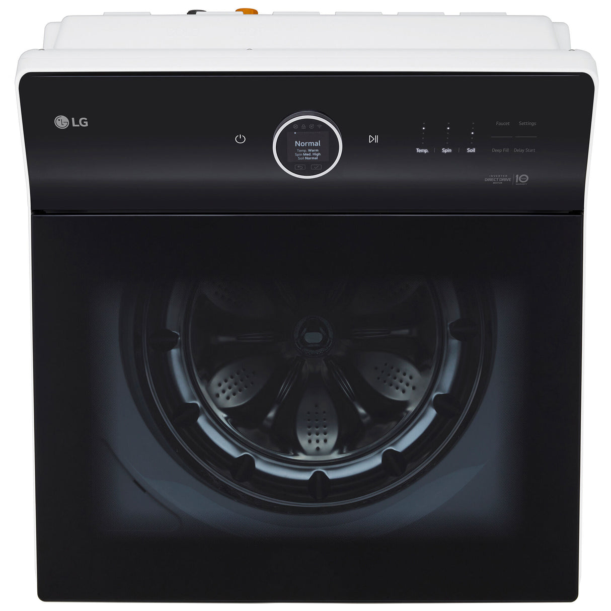LG WT8600CW Top Load Washer in laundry room