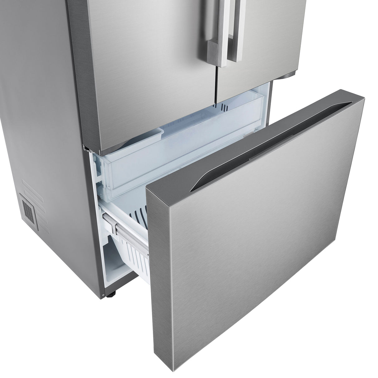 LG LRFLC2726S counter-depth French door refrigerator, product view 9