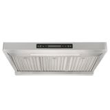 Vesta VRH-ALEXANDRIA-30SS 30 in. stainless steel under cabinet range hood, front view