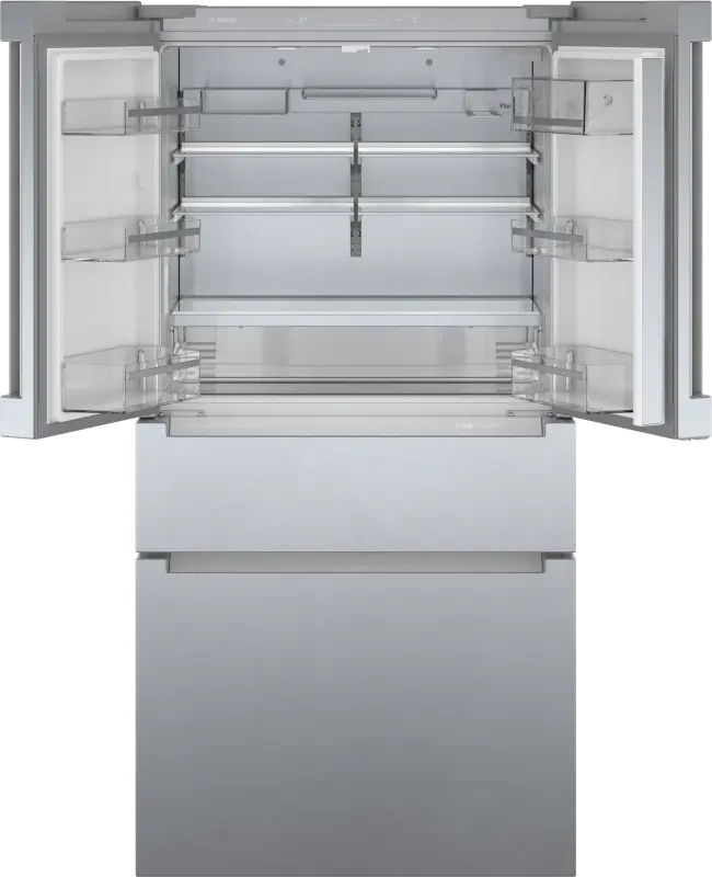 800 Series French Door Bottom Mount Refrigerator 36" Stainless steel (with anti-fingerprint) - (B36CL80ENS) - BOSCH