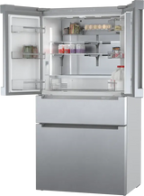 800 Series French Door Bottom Mount Refrigerator 36" Stainless steel (with anti-fingerprint) - (B36CL80ENS) - BOSCH