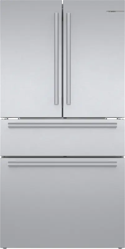800 Series French Door Bottom Mount Refrigerator 36" Stainless steel (with anti-fingerprint) - (B36CL80SNS) - BOSCH