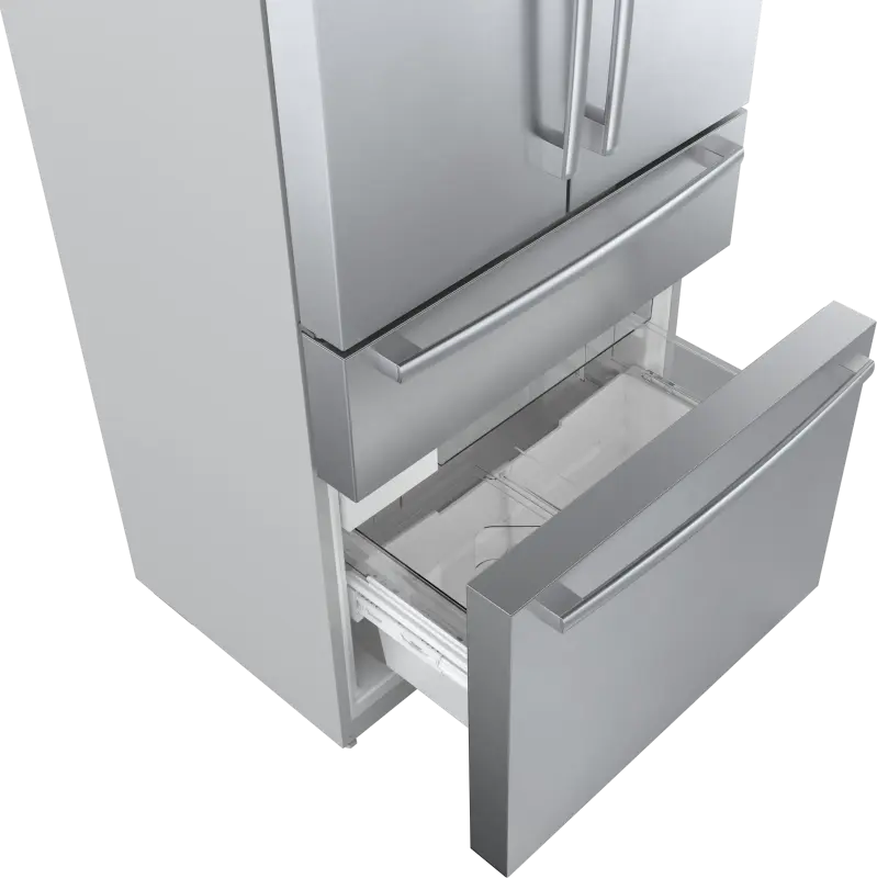 800 Series French Door Bottom Mount Refrigerator 36" Stainless steel (with anti-fingerprint) - (B36CL80SNS) - BOSCH