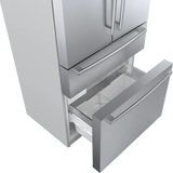 800 Series French Door Bottom Mount Refrigerator 36" Stainless steel (with anti-fingerprint) - (B36CL80SNS) - BOSCH