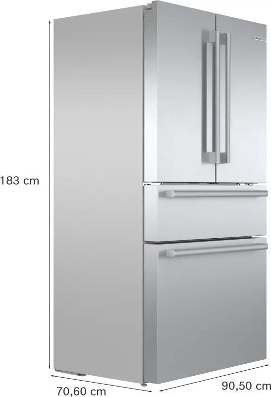 800 Series French Door Bottom Mount Refrigerator 36" Stainless steel (with anti-fingerprint) - (B36CL80SNS) - BOSCH