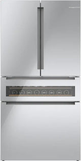 800 Series French Door Bottom Mount Refrigerator, Glass door 36" Stainless Steel - (B36CL81ENG) - BOSCH