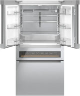 800 Series French Door Bottom Mount Refrigerator, Glass door 36" Stainless Steel - (B36CL81ENG) - BOSCH