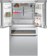 800 Series French Door Bottom Mount Refrigerator, Glass door 36" Stainless Steel - (B36CL81ENG) - BOSCH