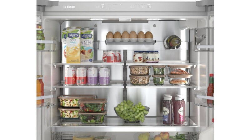 800 Series French Door Bottom Mount Refrigerator, Glass door 36" White - (B36CL81ENW) - BOSCH