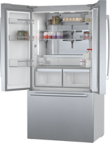 800 Series French Door Bottom Mount Refrigerator 36" Stainless steel (with anti-fingerprint) - (B36CT80SNS) - BOSCH