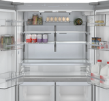 800 Series French Door Bottom Mount Refrigerator 36" Stainless steel (with anti-fingerprint) - (B36CT80SNS) - BOSCH