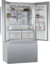 800 Series French Door Bottom Mount Refrigerator 36" Stainless steel (with anti-fingerprint) - (B36CT80SNS) - BOSCH