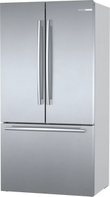 800 Series French Door Bottom Mount Refrigerator 36" Stainless steel (with anti-fingerprint) - (B36CT80SNS) - BOSCH