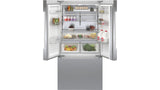 800 Series French Door Bottom Mount Refrigerator 36" Stainless steel (with anti-fingerprint) - (B36CT81ENS) - BOSCH