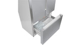 800 Series French Door Bottom Mount Refrigerator 36" Stainless steel (with anti-fingerprint) - (B36CT81ENS) - BOSCH