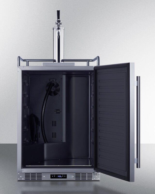 24" Wide Built-in Outdoor Commercial Beer Kegerator - (BC74OSCOM)