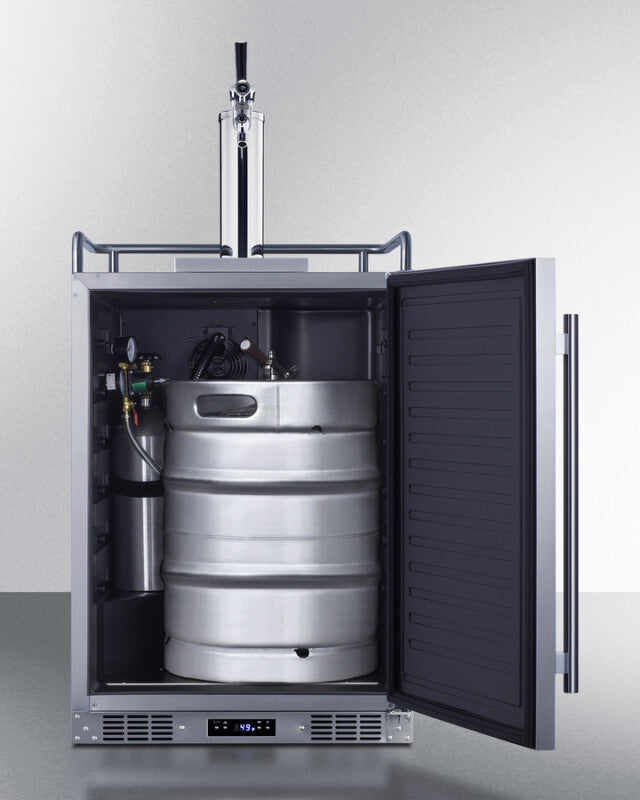 24" Wide Built-in Outdoor Commercial Beer Kegerator - (BC74OSCOM)