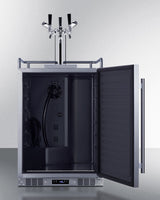 24" Wide Built-in Outdoor Commercial Beer Kegerator - (BC74OSCOMTRIPLE)