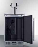 24" Wide Built-in Outdoor Commercial Beer Kegerator - (BC74OSCOMTWIN)