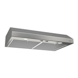 Broan-NuTone BCSD142SS Glacier 42-inch under-cabinet range hood in stainless steel, front view