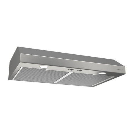 Broan-NuTone BCSD142SS Glacier 42-inch under-cabinet range hood in stainless steel, front view