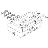 Broan BCSD1 series range hood dimensions diagram