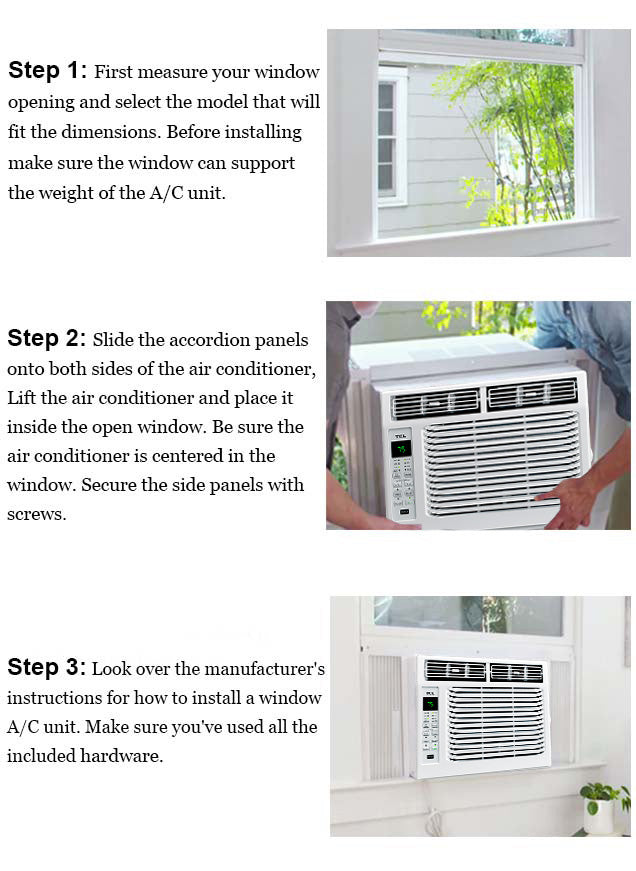 Bevoi 5,000 BTU Window Air Conditioner with Remote BEV05WiNMiD | 115V 15A in White