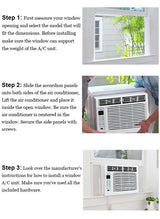 Bevoi 5,000 BTU Window Air Conditioner with Remote BEV05WiNMiD | 115V 15A in White