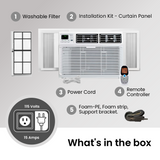 Bevoi 10,000 BTU EasyCool Window Air Conditioner with Remote BEV10WiNMiD | 115V 15A in White