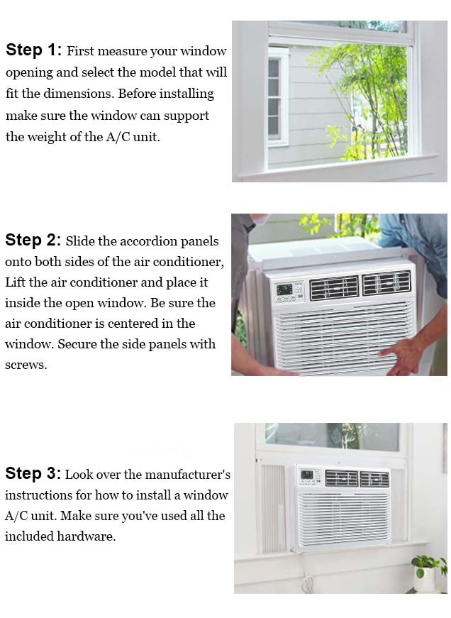 Bevoi 12,000 BTU Window Air Conditioner with Heat BEV12WiNHF | 220V 20A in White