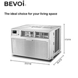 Bevoi 15,100 BTU EasyCool Window Air Conditioner with Remote BEV15WiNCC | 115V 15A in White