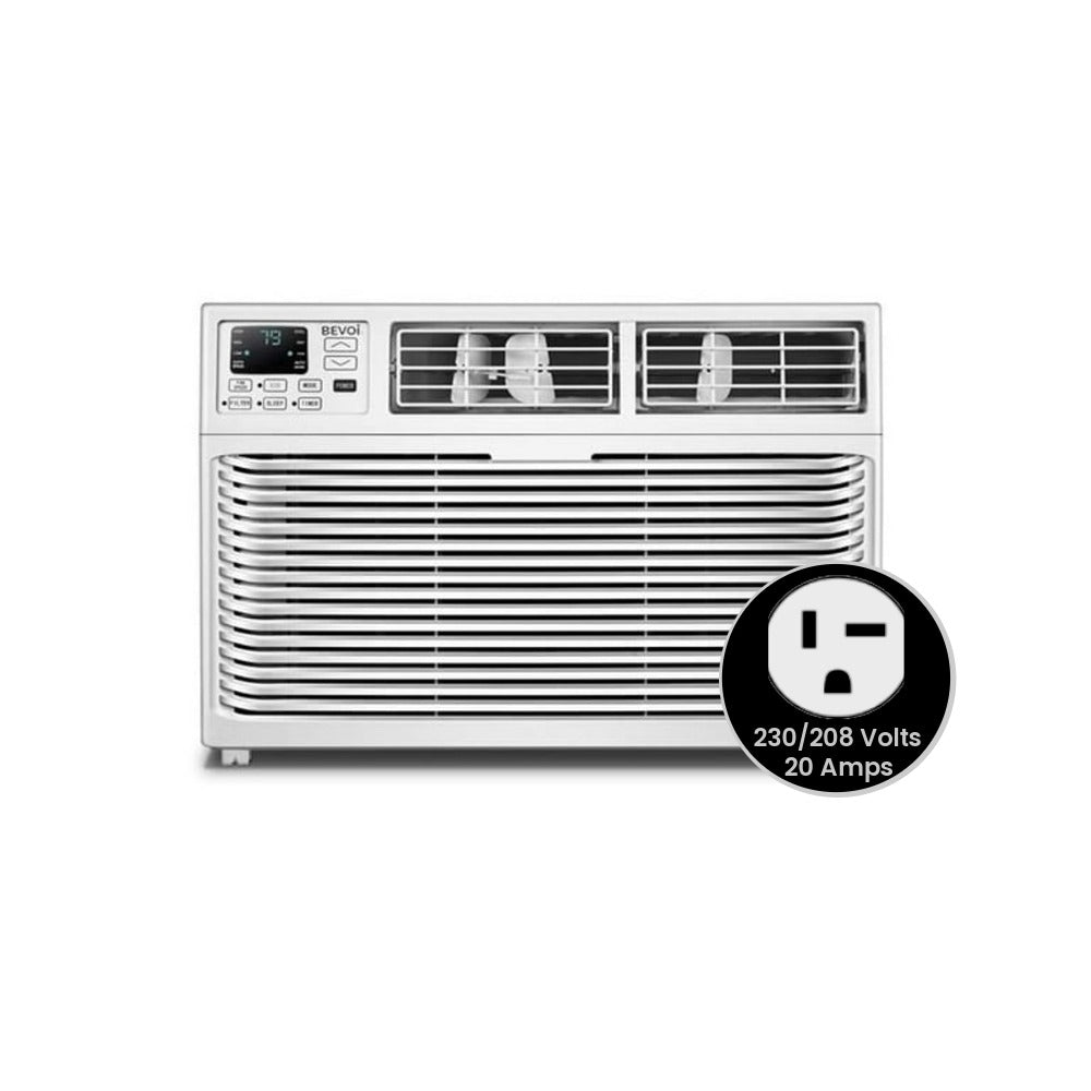 Bevoi 18,500 BTU Window Air Conditioner with Heat BEV18WiNHF| 230V Cooling & Heating Unit