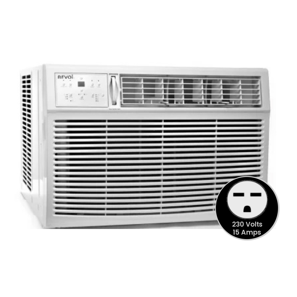 Bevoi 18,000 BTU Window Air Conditioner with Remote BEV18WiNMiD | 230V 15A in White