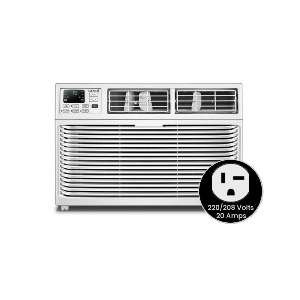 Bevoi 23,200 BTU Window Air Conditioner with Heat BEV25WiNHF | 230V 20A in White