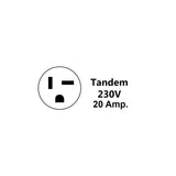 Perpendicullar Plug type for Bevoi 230V window AC