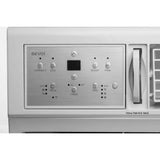 Close-up of control panel on Bevoi BEV25WiNMIDHF air conditioner with timer and mode buttons