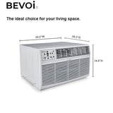 Bevoi 8,000 BTU Through The Wall Air Conditioner Cool Only BEVTTW081C | 115V 15A in White