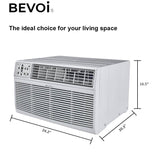 Bevoi 14,000 BTU Through The Wall Air Conditioner Heat and Cool BEVTTW142HF | 230V 20A in White
