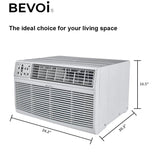 10 Pack - Bevoi 14,000 BTU Through The Wall Air Conditioner Heat and Cool BEVTTW142HF | 230V 20A in White