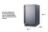 18" Wide Clear Icemaker, ADA Compliant - (BIM182ADA)